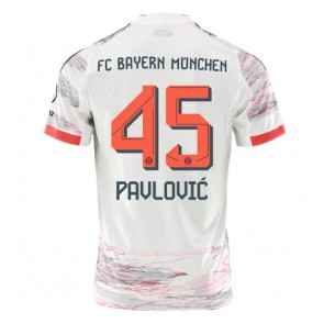 Bayern Munich Aleksandar Pavlovic #45 Gostujuci Dres 2025-26 Kratak Rukavima